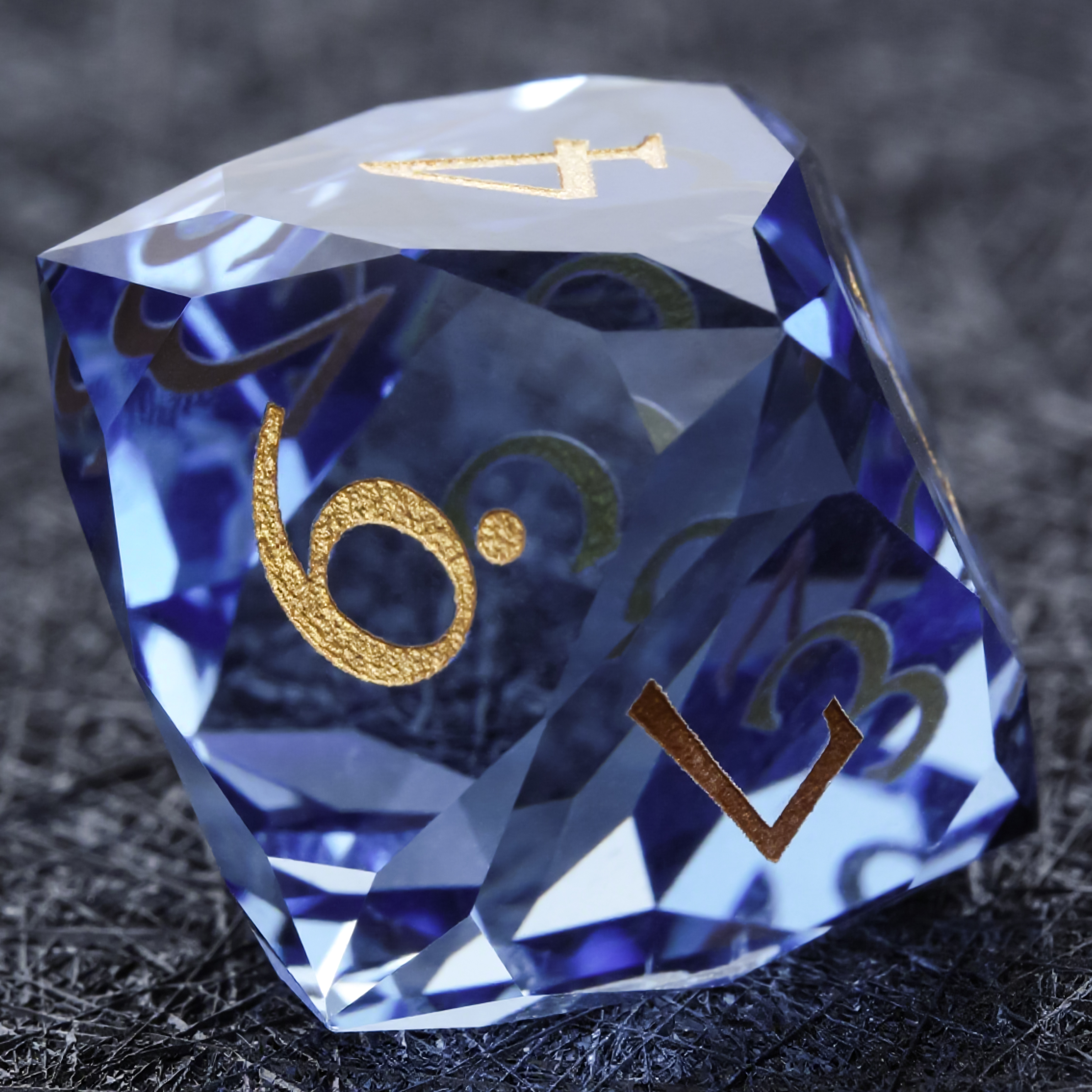 7pcs DND Dice Set Sea Blue Gla - Board Game Digital ulasan dan harga
