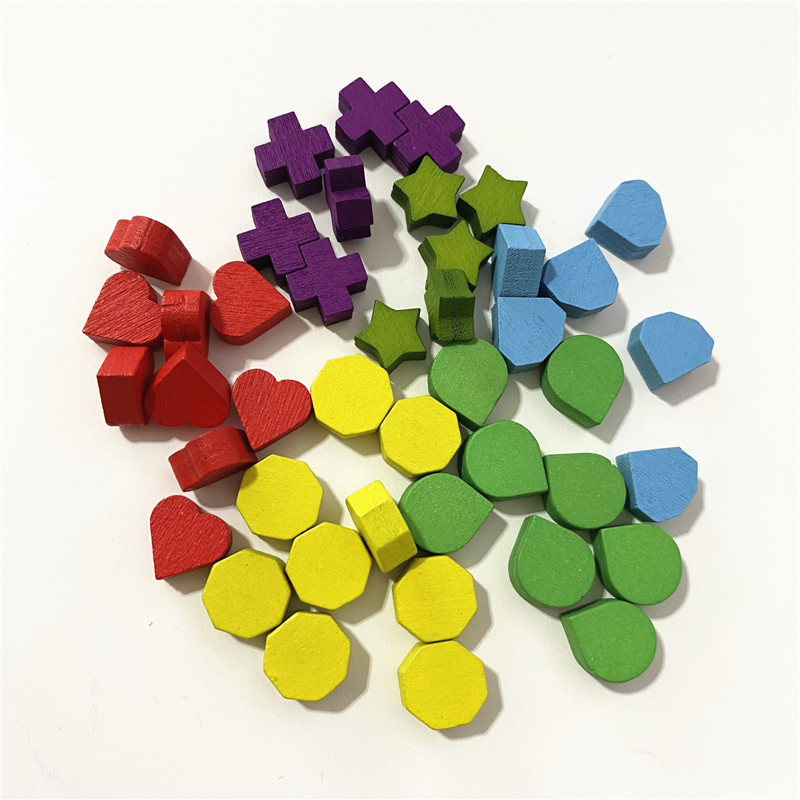 40Pcs 10mm Red Heart Shape Blu - Board Game Dixit ulasan dan harga