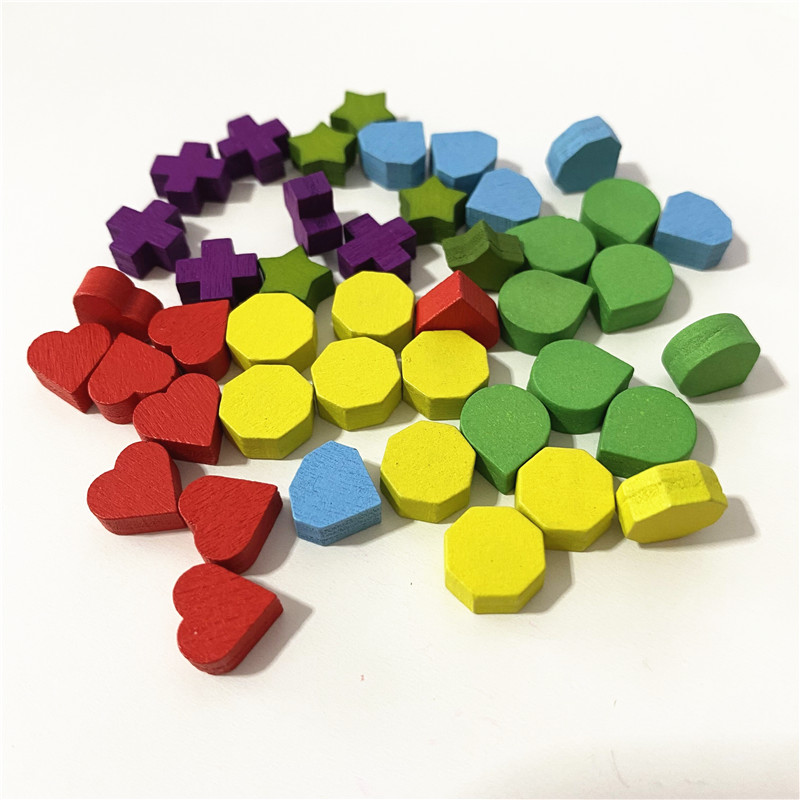 40Pcs 10mm Red Heart Shape Blu - Board Game Dixit ulasan dan harga