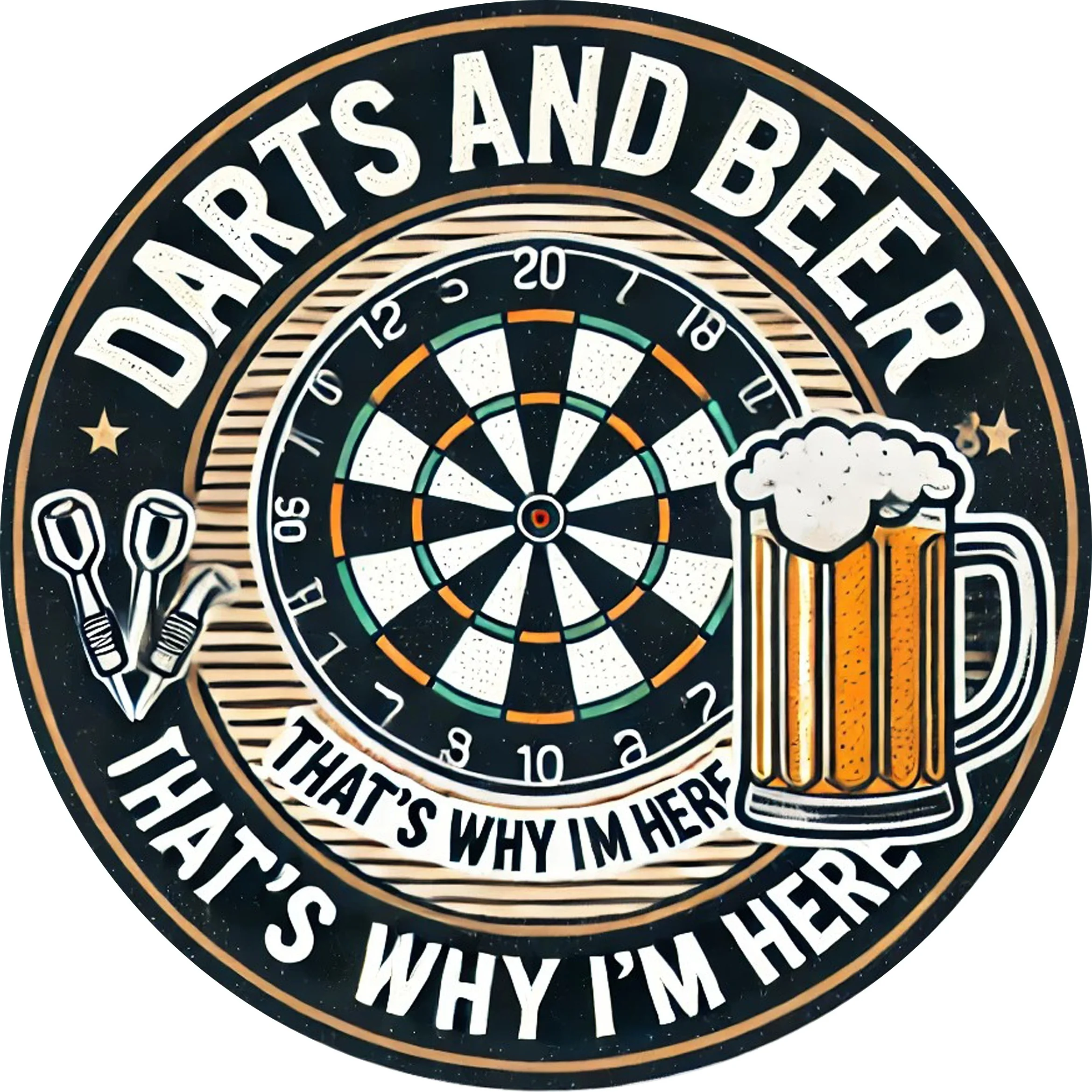 Darts Board Beer Mug Funny Quo - Board Game Quote ulasan dan harga