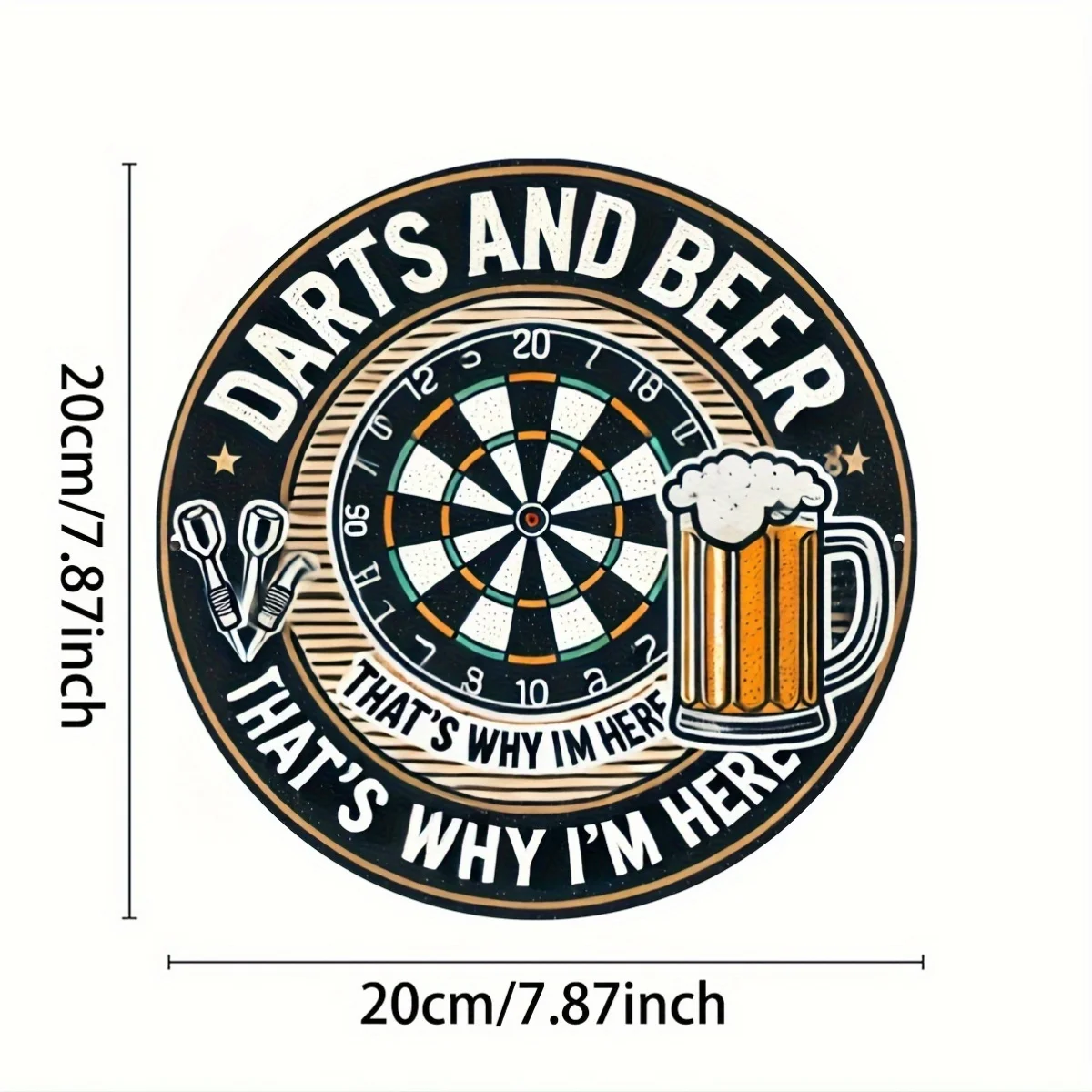 Darts Board Beer Mug Funny Quo - Board Game Quote ulasan dan harga