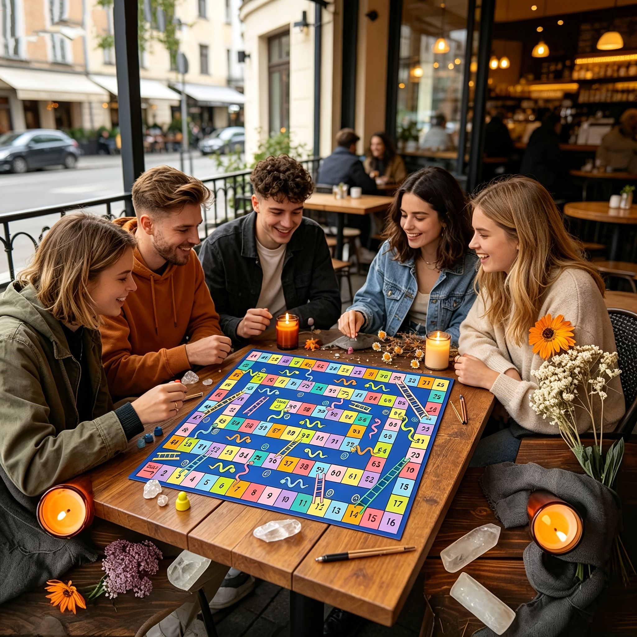 Colorful Snakes and Ladders Bo - Board Game Cafe ulasan dan harga