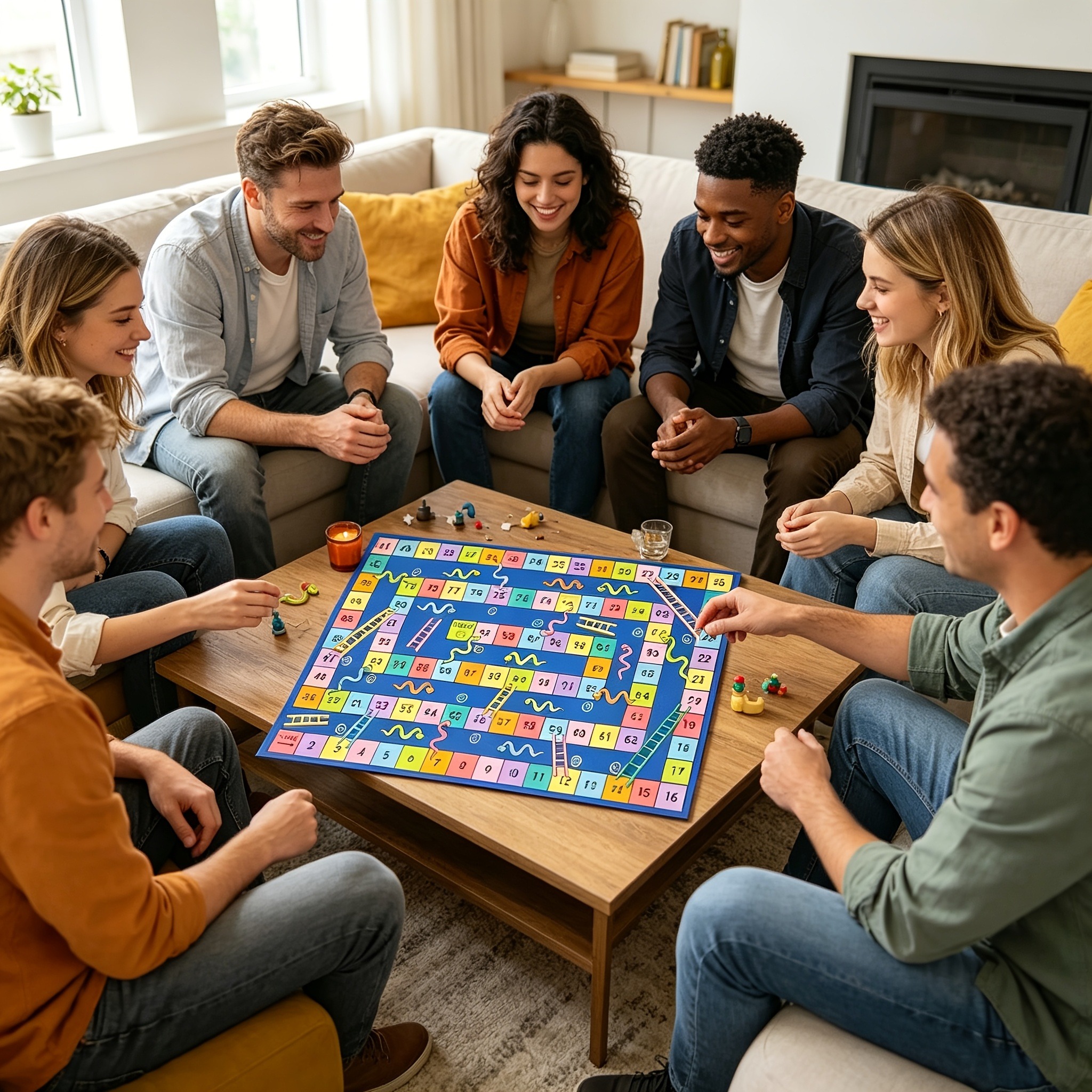 Colorful Snakes and Ladders Bo - Board Game Cafe ulasan dan harga