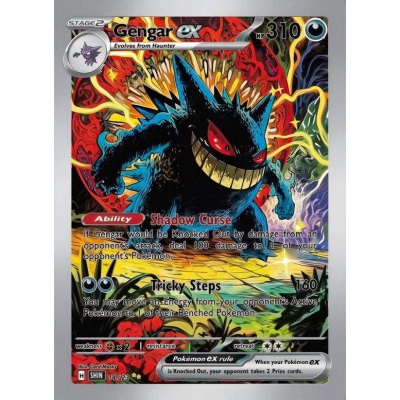 DIY Pokemon（Gengar Espeon Mewt - Board Game Anime ulasan dan harga